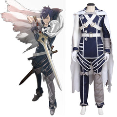 Fire Emblem Awakening Chrom Cosplay Costume | Prince Combat Uniform with Cloak