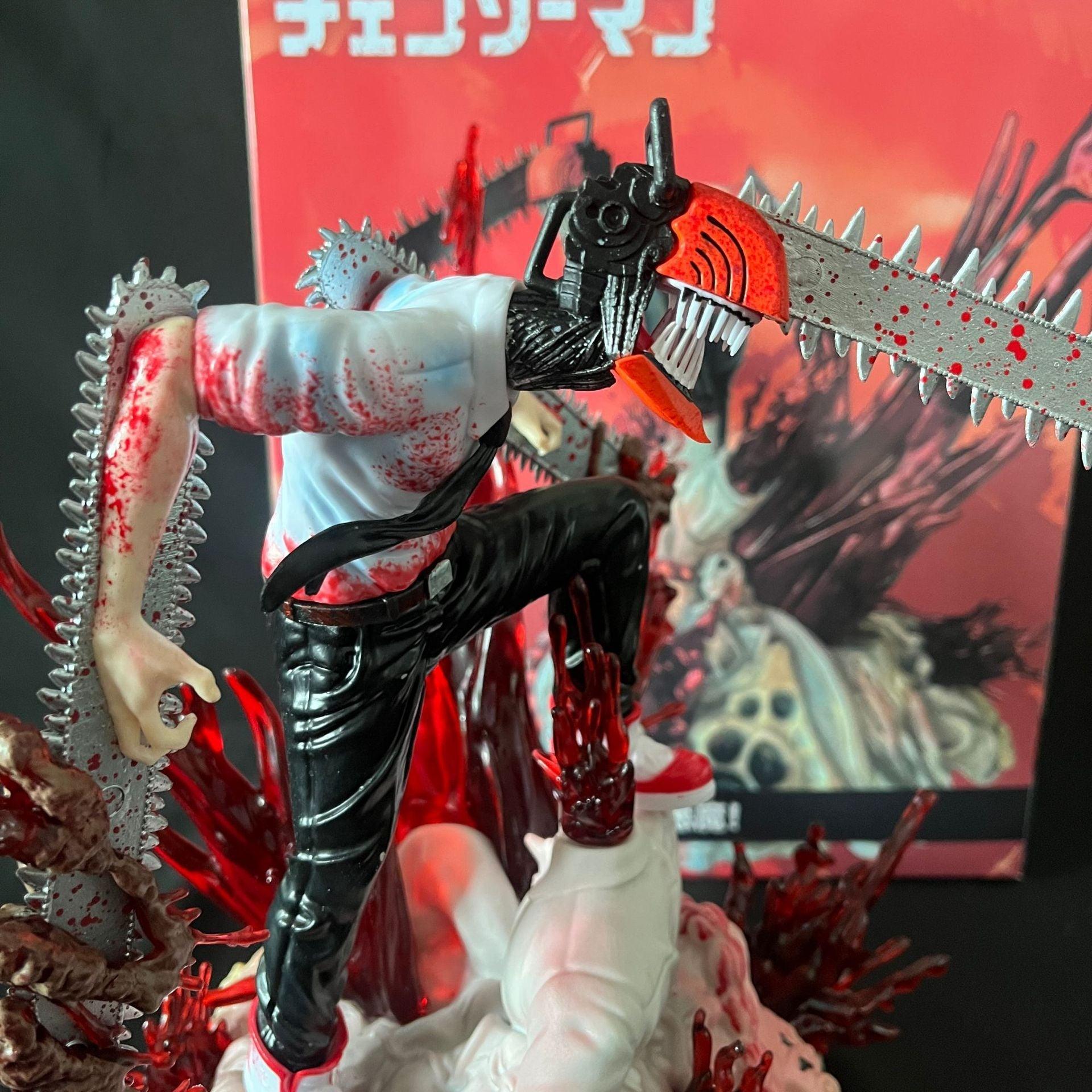 Chainsaw Man Denji Action Figure - Anime Collectible PVC Model Toy for Desktop Display - Coscosmos