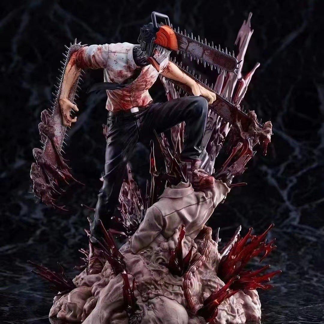 Chainsaw Man Denji Action Figure - Anime Collectible PVC Model Toy for Desktop Display - Coscosmos