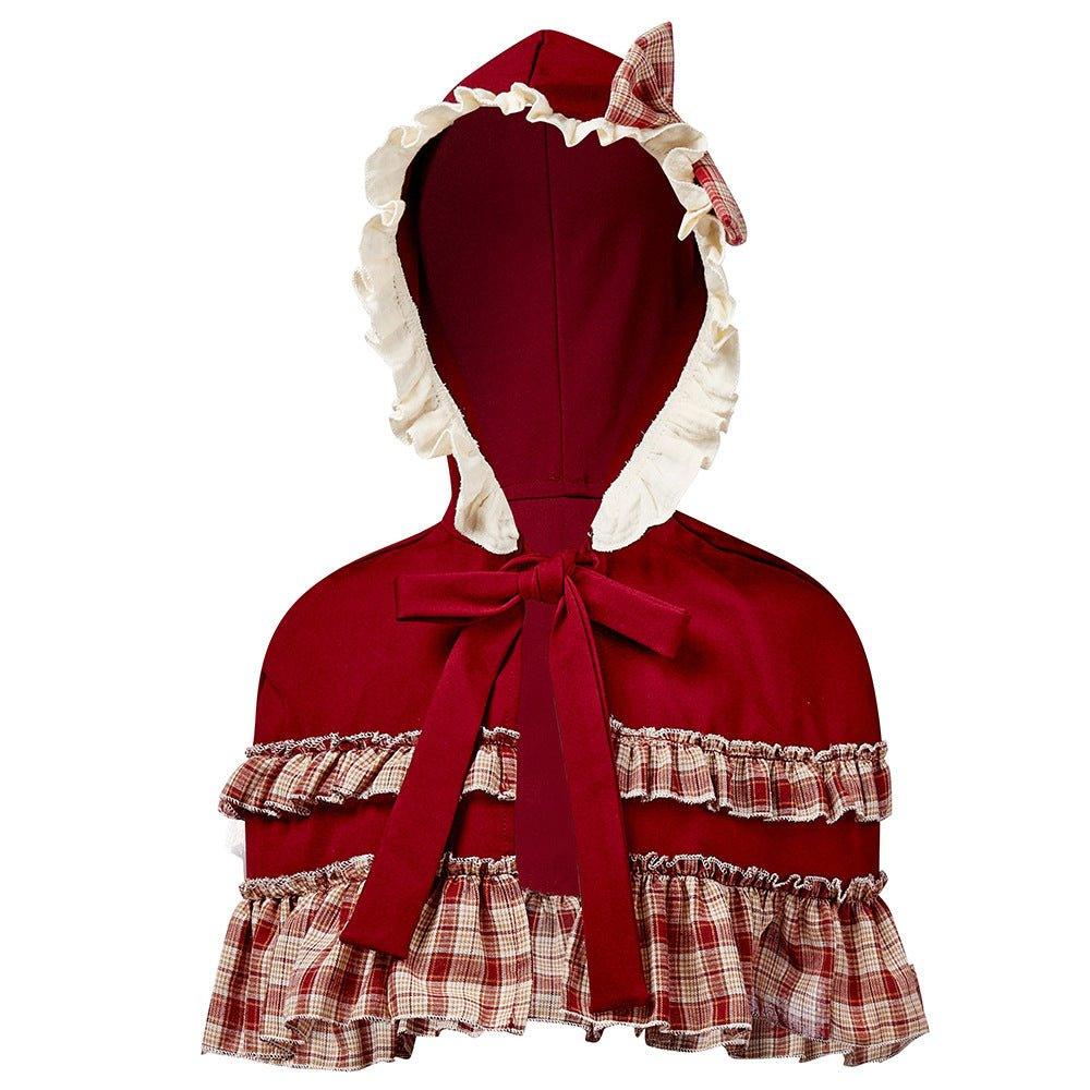 Children's Little Red Riding Hood costumes, June 1 stage play Lolita Soft Sister Christmas wind lace Little Red Riding Hood clothes - Coscosmos