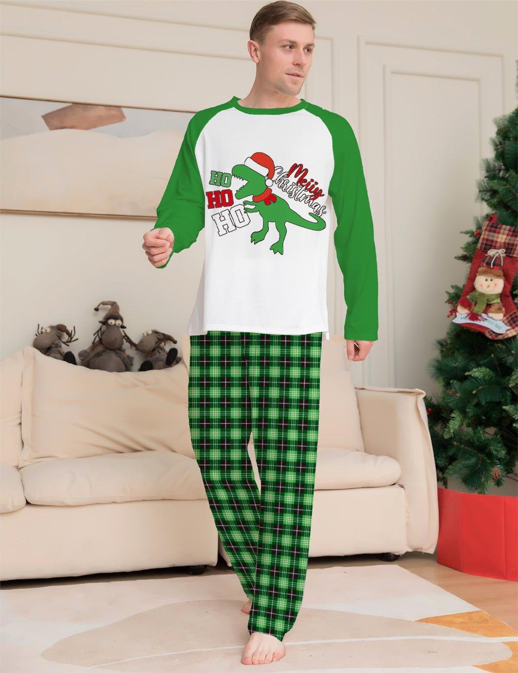 Christmas Cartoon Print Family Matching Pajamas | Festive Holiday Sleepwear for Parent - Child Bonding - Coscosmos