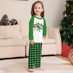 Christmas Cartoon Print Family Matching Pajamas | Festive Holiday Sleepwear for Parent - Child Bonding - Coscosmos