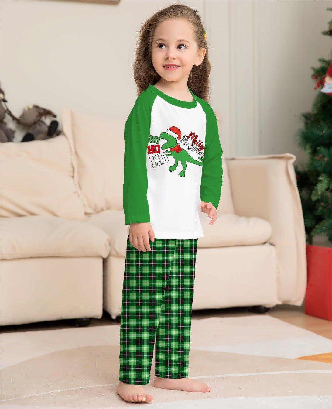 Christmas Cartoon Print Family Matching Pajamas | Festive Holiday Sleepwear for Parent - Child Bonding - Coscosmos