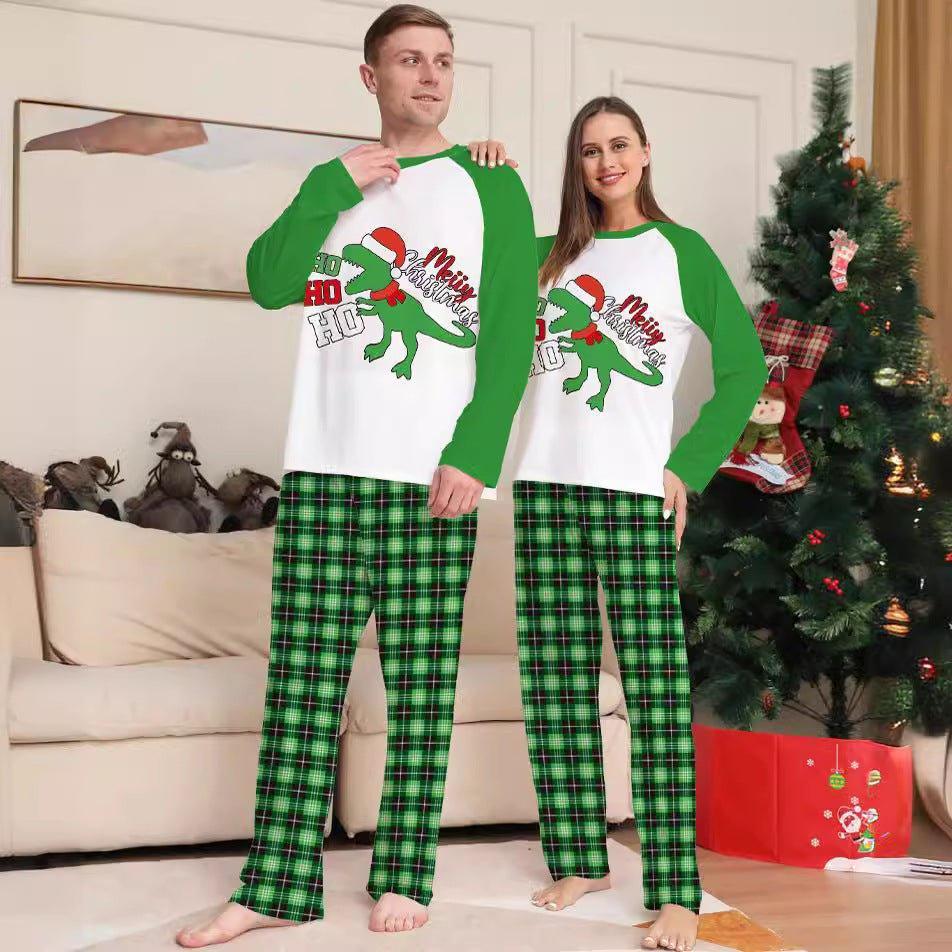 Christmas Cartoon Print Family Matching Pajamas | Festive Holiday Sleepwear for Parent - Child Bonding - Coscosmos