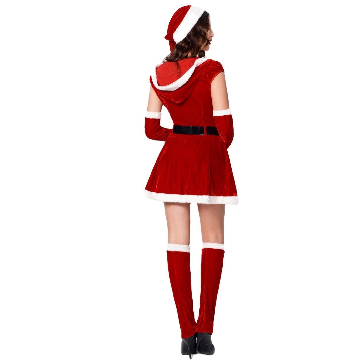 Christmas costume, sexy lady stage performance suit cos costume, holiday party uniform acting Christmas costume - Coscosmos