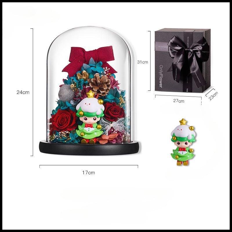 Christmas Everlasting Rose Gift Box - Perfect for Her on Birthdays and Special Occasions - Coscosmos