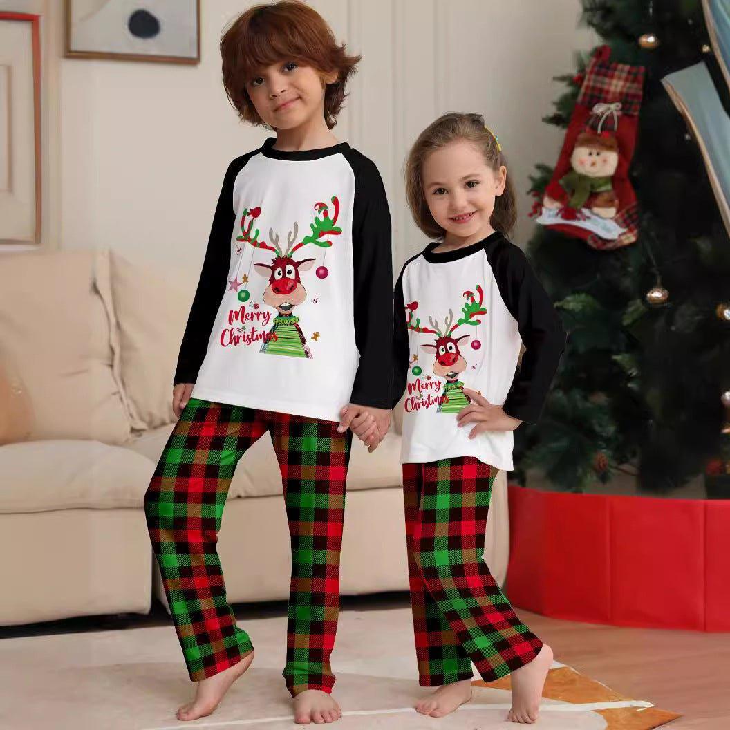 Christmas Family Matching Pajamas | Dog Print & Christmas Tree Design | Cozy Family Sleepwear Set - Coscosmos