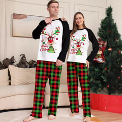 Christmas Family Matching Pajamas | Dog Print & Christmas Tree Design | Cozy Family Sleepwear Set - Coscosmos