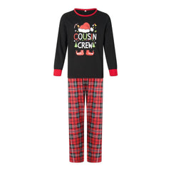 Christmas Family Matching Pajamas | Fall Winter Parent - Child Cotton Sleepwear Set for Family of Three - Coscosmos