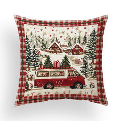 Christmas pillow cover flannel pillow pillowcase sofa cushion printing by pillowcase processing cross - border pillowcase wholesale - Coscosmos