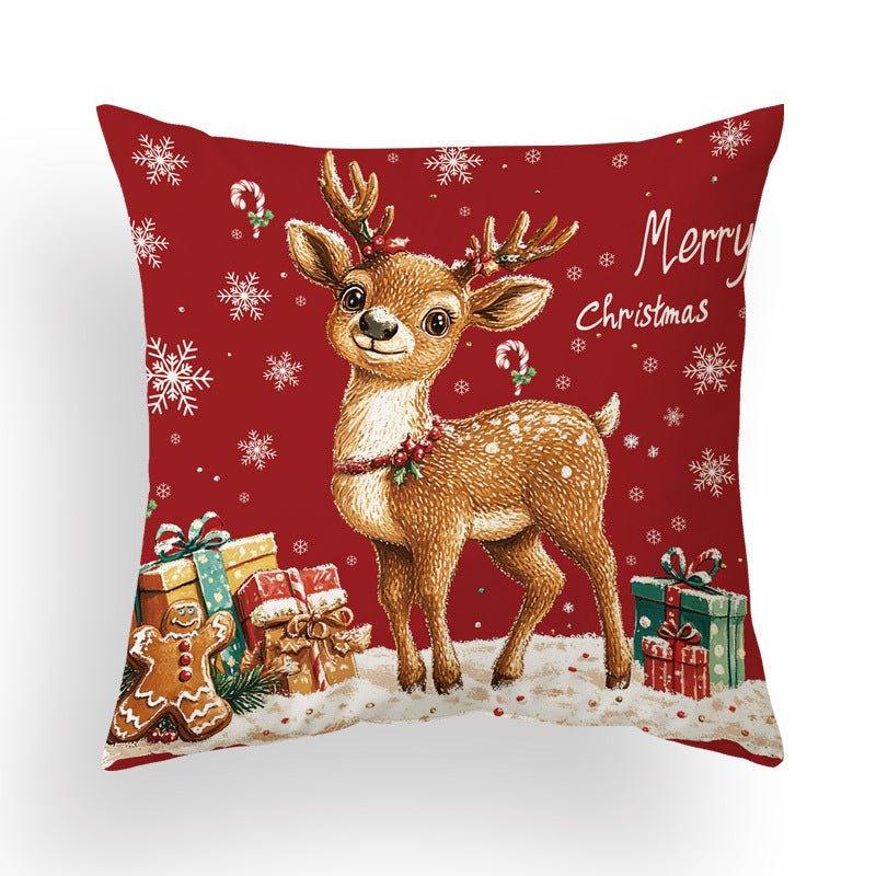 Christmas pillow cover flannel pillow pillowcase sofa cushion printing by pillowcase processing cross - border pillowcase wholesale - Coscosmos