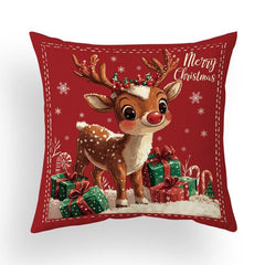 Christmas pillow cover flannel pillow pillowcase sofa cushion printing by pillowcase processing cross - border pillowcase wholesale - Coscosmos