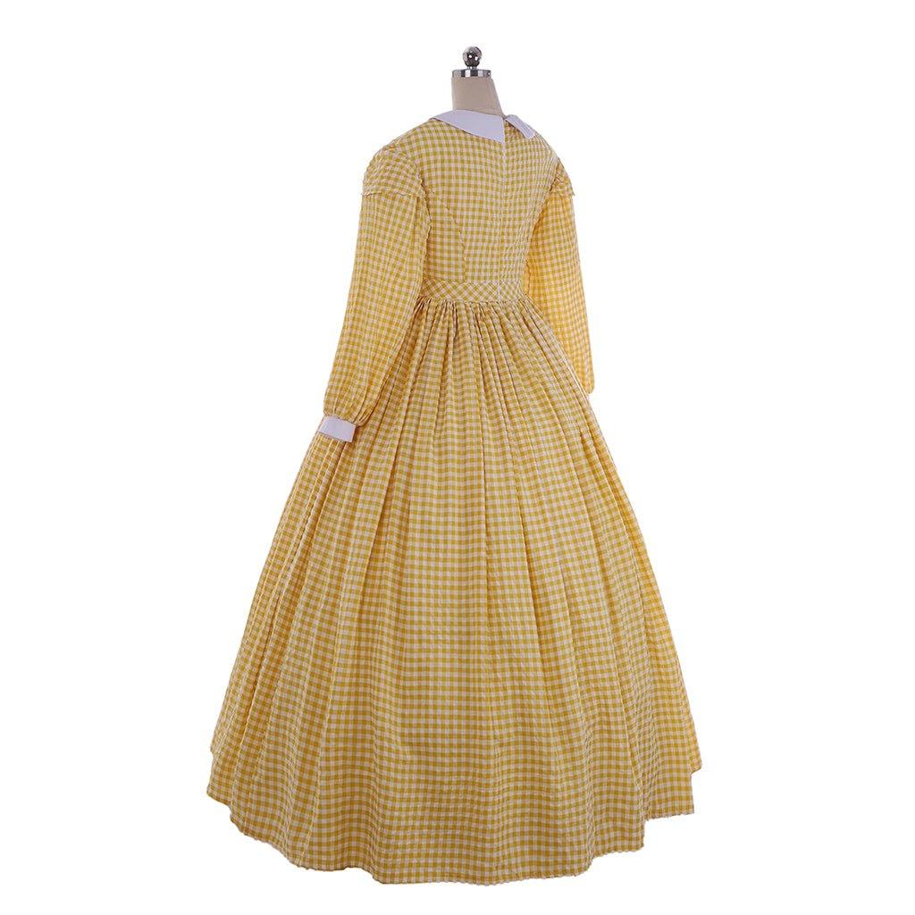 Colonial Village Woman Costume | Victorian 1860s Southern Belle Ball Gown | Civil War Dickens Dress - Coscosmos