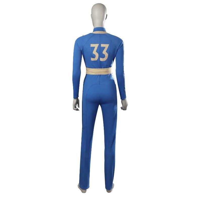 Cos Lucy Vault 33 Cosplay Jumpsuit - Blue Anime Costume for Women with Props - Coscosmos