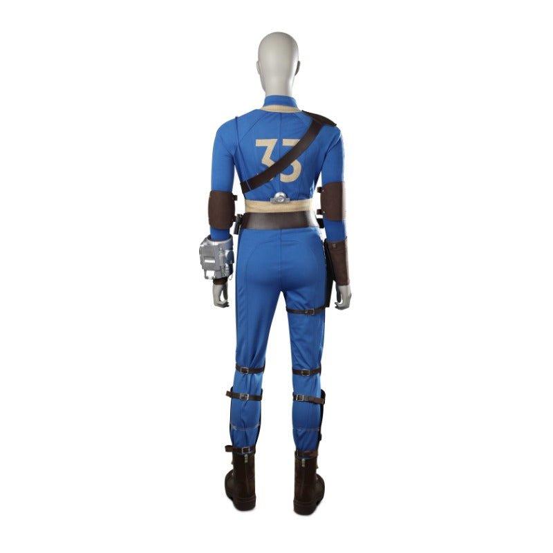 Cos Lucy Vault 33 Cosplay Jumpsuit - Blue Anime Costume for Women with Props - Coscosmos