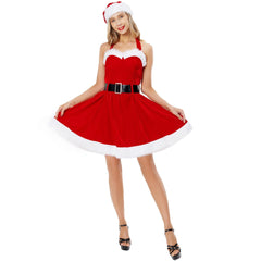 Cosplay Christmas costume, female cosplay stage costume Christmas costume, chest wrap Christmas costume uniform - Coscosmos