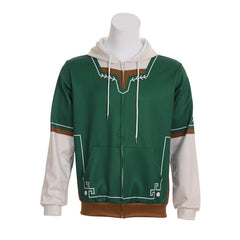 Cosplay Legend Zelda Link Zipper Up Hoodies Tops Jackets for Game Enthusiasts - Coscosmos