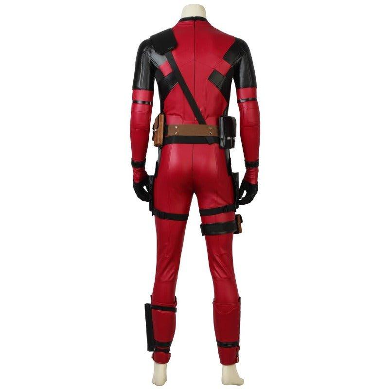 Crimson Comedian Cosplay Jumpsuit Outfit - Captain Pool 2 Halloween Costume - Coscosmos