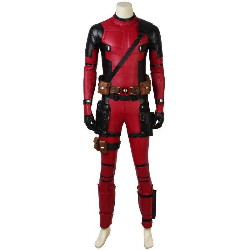 Crimson Comedian Cosplay Jumpsuit Outfit - Captain Pool 2 Halloween Costume - Coscosmos