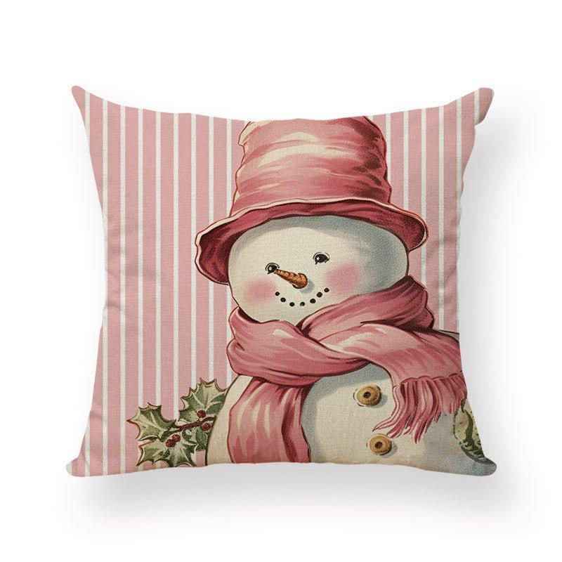 Cross - border Christmas pillow cover peach leather velvet digital printing home decoration pillow cushion cover manufacturer wholesale - Coscosmos