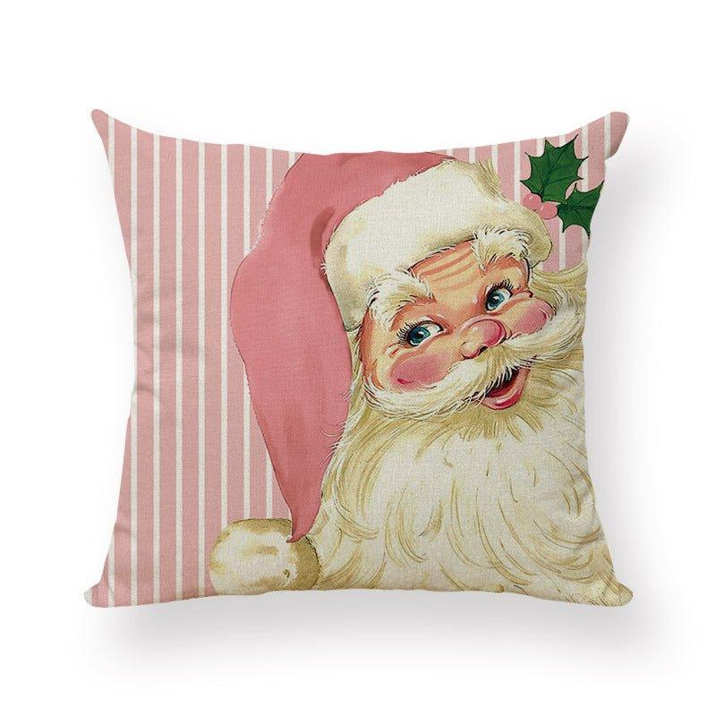 Cross - border Christmas pillow cover peach leather velvet digital printing home decoration pillow cushion cover manufacturer wholesale - Coscosmos