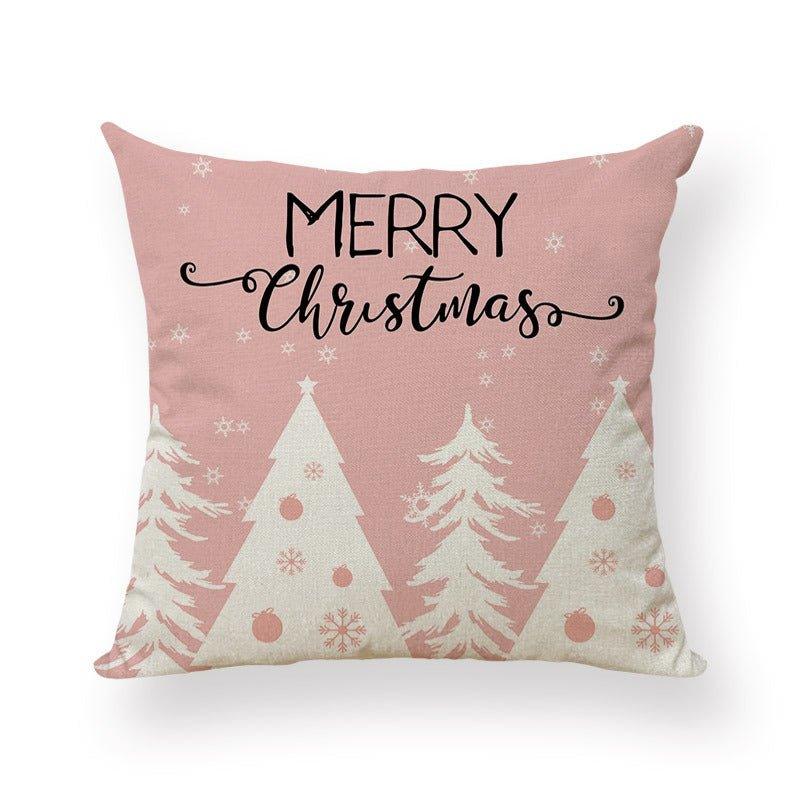 Cross - border Christmas pillow cover peach leather velvet digital printing home decoration pillow cushion cover manufacturer wholesale - Coscosmos