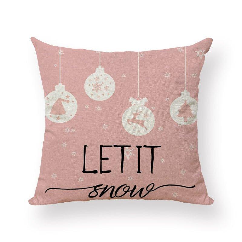 Cross - border Christmas pillow cover peach leather velvet digital printing home decoration pillow cushion cover manufacturer wholesale - Coscosmos