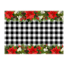 Cross - border Christmas Plant Flower Table Mat Amazon Home Holiday Celebration Ornament Western Food Mat Insulation Mat - Coscosmos