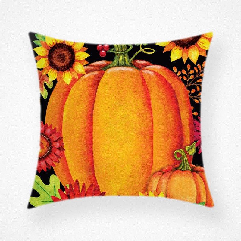 Cross - border hot - selling Thanksgiving pillow cover, cross - border new Thanksgiving pumpkin pillowcase car sofa cushion - Coscosmos