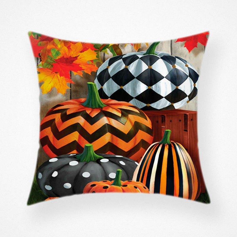 Cross - border hot - selling Thanksgiving pillow cover, cross - border new Thanksgiving pumpkin pillowcase car sofa cushion - Coscosmos