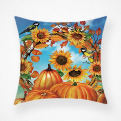 Cross - border hot - selling Thanksgiving pillow cover, cross - border new Thanksgiving pumpkin pillowcase car sofa cushion - Coscosmos