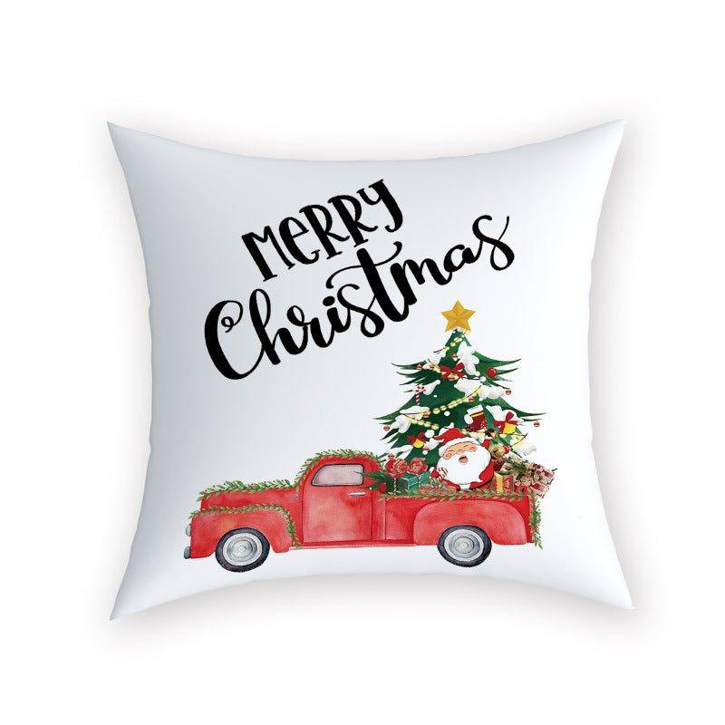 Cross - border new Christmas pillow cover Farai velvet cushion bedroom sofa living room square pillow by pillowcase manufacturer wholesale - Coscosmos