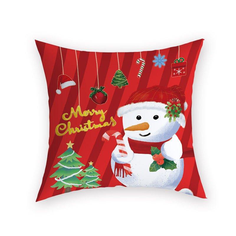 Cross - border new Christmas pillow cover Farai velvet cushion bedroom sofa living room square pillow by pillowcase manufacturer wholesale - Coscosmos