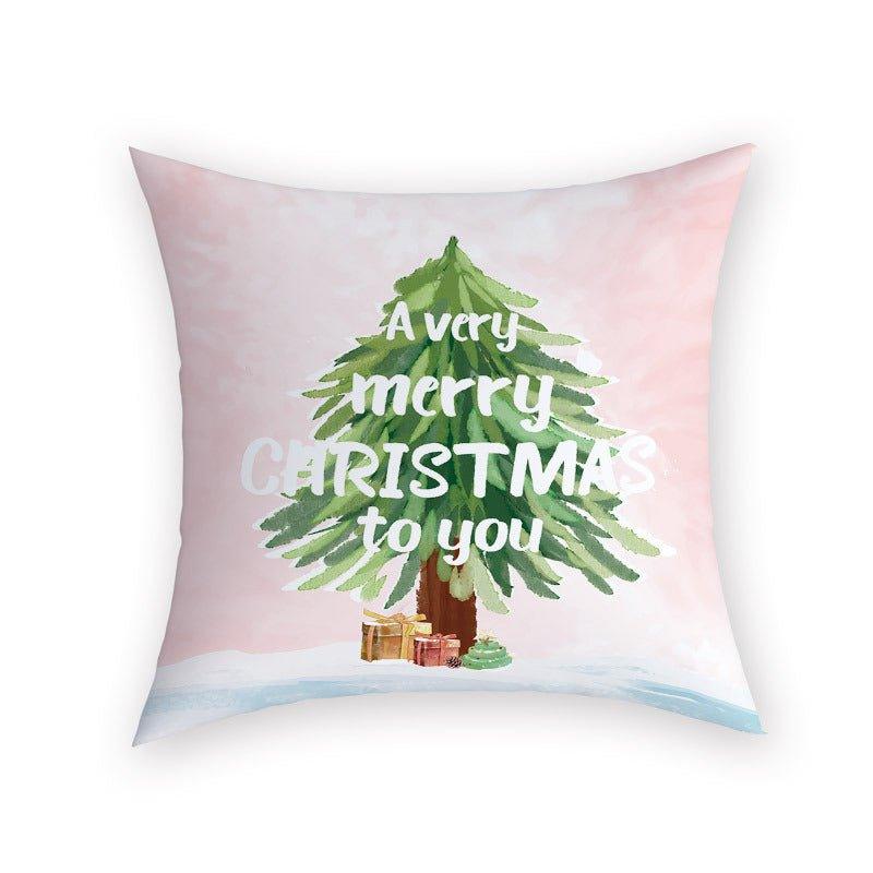 Cross - border new Christmas pillow cover Farai velvet cushion bedroom sofa living room square pillow by pillowcase manufacturer wholesale - Coscosmos