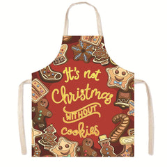 Cross - border new product Christmas apron merry Christmas holiday anti - fouling smock parent - child neck apron - Coscosmos