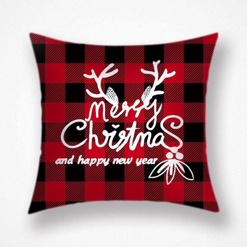 Cross - border supply, Nordic simple style Falai velvet throw pillow, New Year's Christmas decorative pillow cushion festive waist pillowcase - Coscosmos