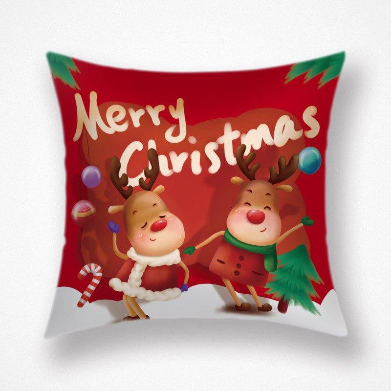 Cross - border supply, Nordic simple style Falai velvet throw pillow, New Year's Christmas decorative pillow cushion festive waist pillowcase - Coscosmos