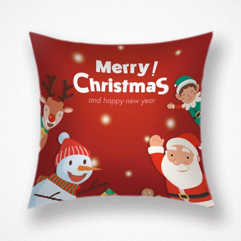 Cross - border supply, Nordic simple style Falai velvet throw pillow, New Year's Christmas decorative pillow cushion festive waist pillowcase - Coscosmos