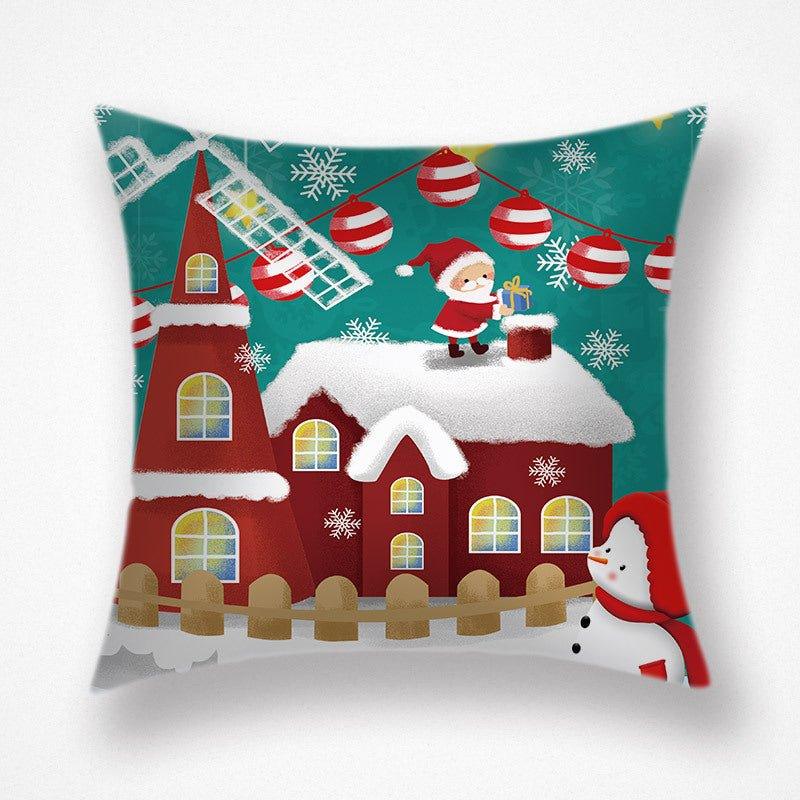 Cross - border supply, Nordic simple style Falai velvet throw pillow, New Year's Christmas decorative pillow cushion festive waist pillowcase - Coscosmos