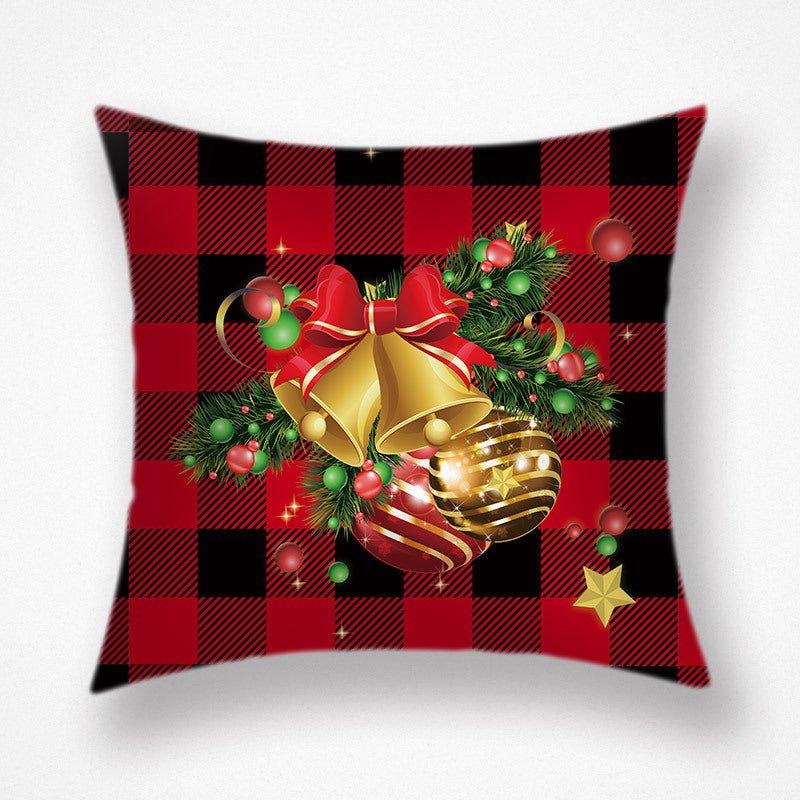 Cross - border supply, Nordic simple style Falai velvet throw pillow, New Year's Christmas decorative pillow cushion festive waist pillowcase - Coscosmos