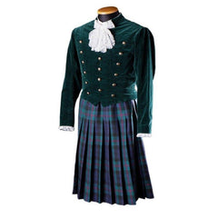 Custom - Made Medieval Scottish Highland Kilt Costume - Georgian Era Daily Suit for Men | Victorian Cosplay - Coscosmos