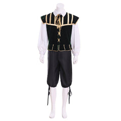 Custom Men's Medieval Costume - Vintage Shirt, Vest, and Pants for Halloween & Parties | Coscomos Cosplay Series - Coscosmos