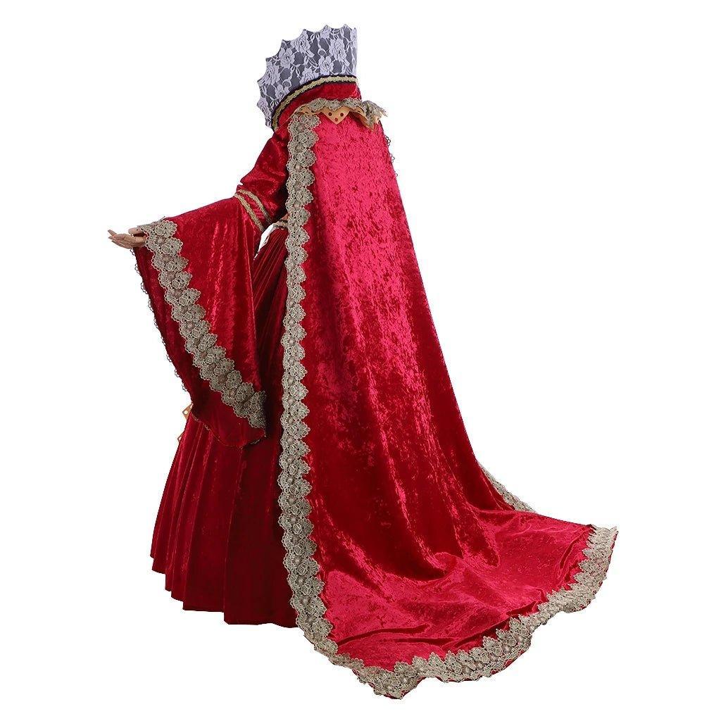 Custom Victorian Medieval Queen Gown - Cosplaydiy Fancy Dress Costume - Coscosmos