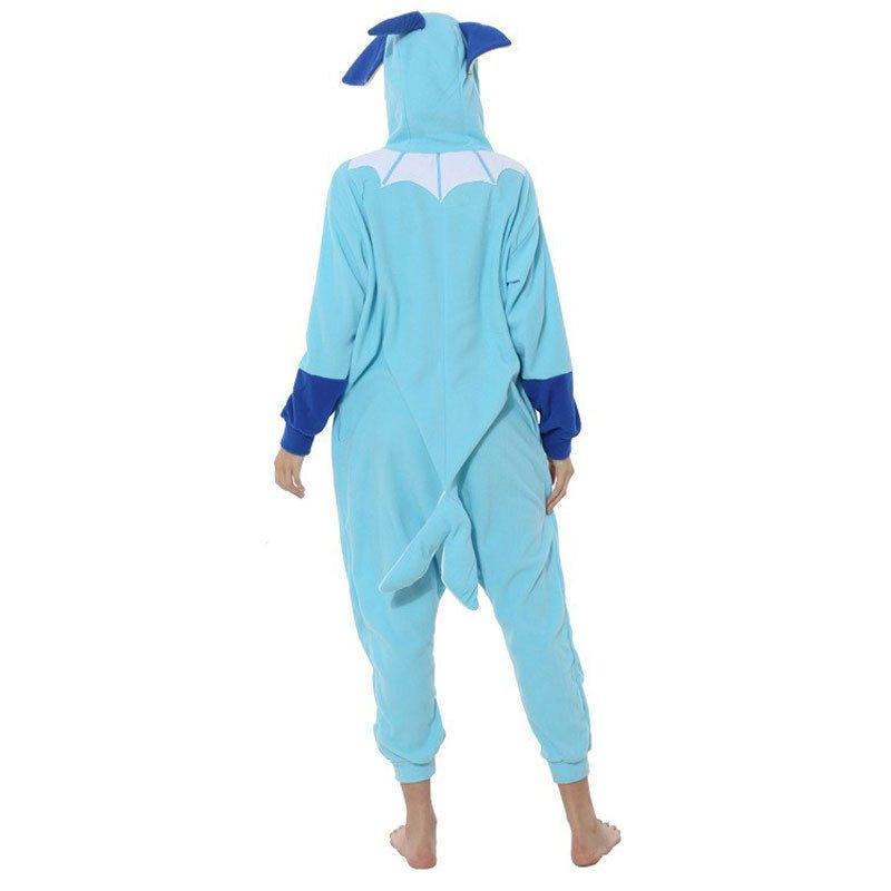 Cute Suicune Fleece Onesie Pajamas for Couples | Halloween Cosplay & Homewear - Coscosmos