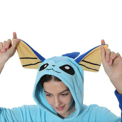 Cute Suicune Fleece Onesie Pajamas for Couples | Halloween Cosplay & Homewear - Coscosmos