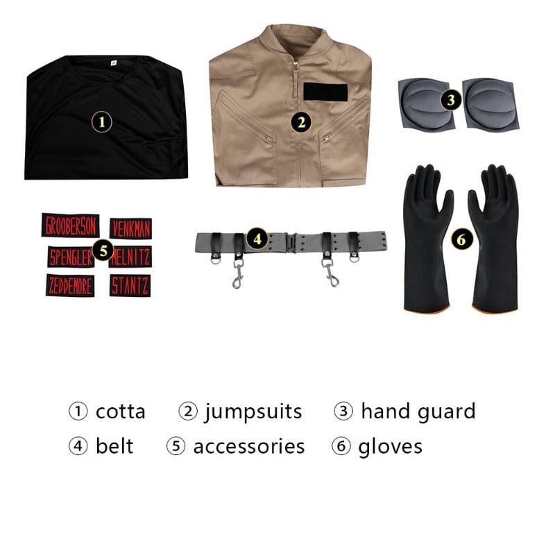 Male Gary Grooberson Cosplay Costume - Ghostbusters Jumpsuit with Accessories, Tailor-Made Options