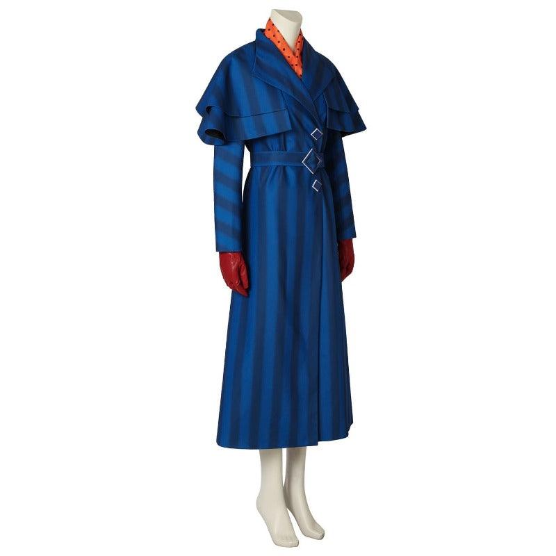 Mary Poppins Returns Navy Blue Cosplay Costume for Adults