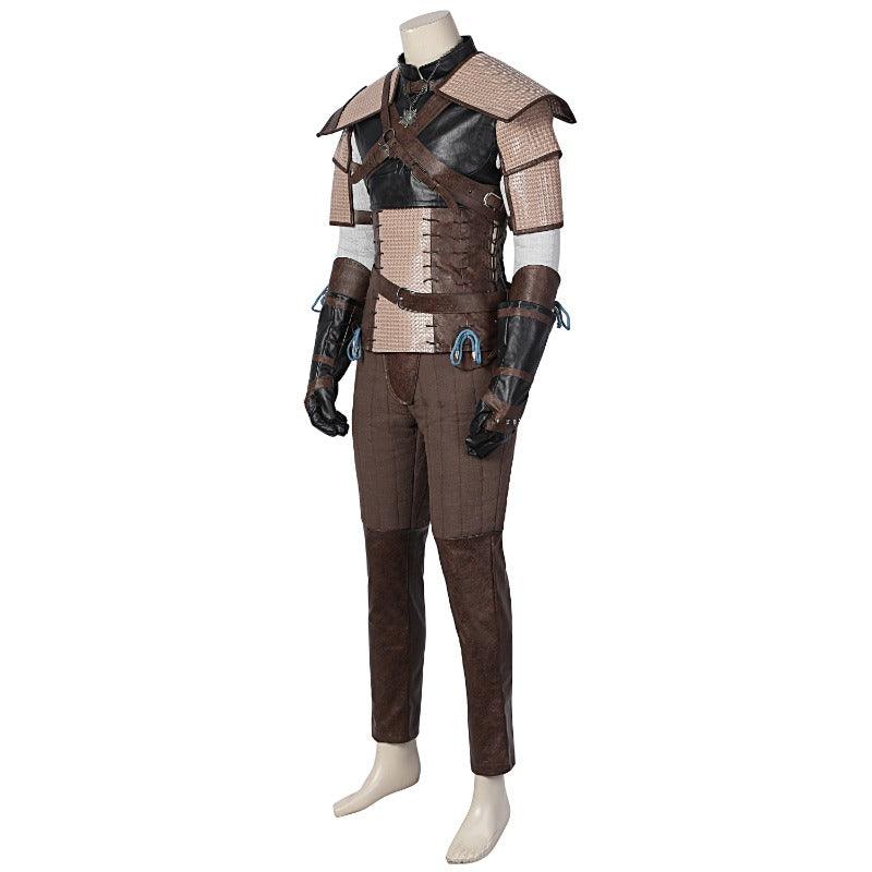 Witcher 3 Geralt of Rivia Cosplay Costume Leather Jacket Wild Hunt Hero Suit for Halloween