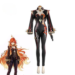 Game Genshin Impact Pyro Archon Mavuika Cosplay Costume Sexy Women Jumpsuit Halloween Party Outfit Full Set