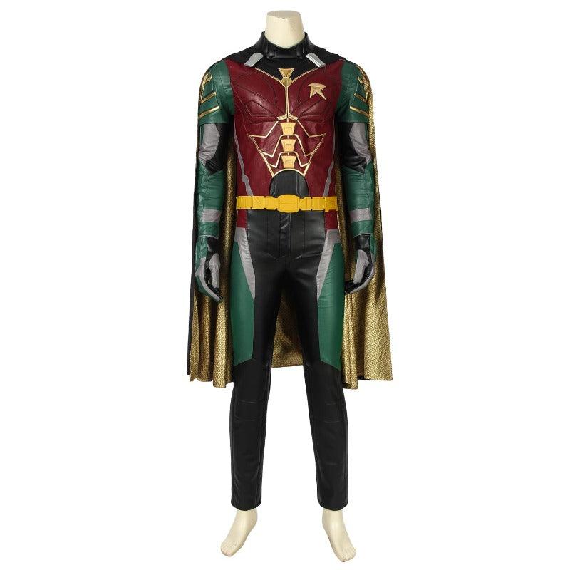 Red Robin Tim Drake Cosplay Costume – Damian Wayne Cape Uniform for Halloween